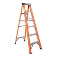 thumbnail image 6 of Simpli-Magic 6 Ft Fiberglass Step Ladder, ANSI Type 1 Certified 250 lb Capacity, Non-Conductive Rails, Heavy-Duty Folding Ladder with Molded Top Tool Tray for Home, Garage, Workshop, Construction, 6 of 6