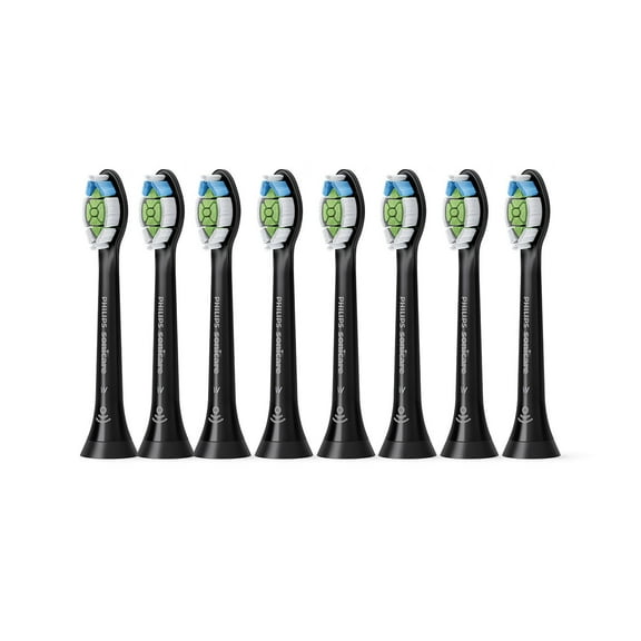 Philips Sonicare DiamondClean Replacement Toothbrush Heads, Black, 8 ct.