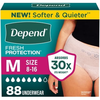 Depend Fresh Protection Incontinence Underwear for Women, Choose Size