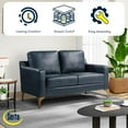 thumbnail image 2 of Serta Fleming Faux Leather Loveseat, 2 of 8