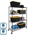 thumbnail image 7 of Seville Classics MEGA RACK 4-Tier NSF Steel Wire Shelving, 60" x 24" x 76" H, 7 of 17