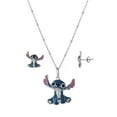 thumbnail image 2 of Lilo and Stitch Stud Earring and Pendant Necklaces Set in Sterling Silver, 2 of 12