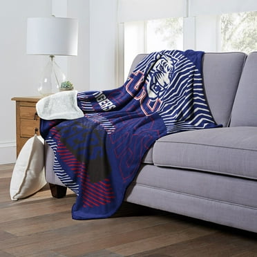 Officially Licensed NCAA Cloud Throw Blanket with Sherpa Back, 60" x 70"
