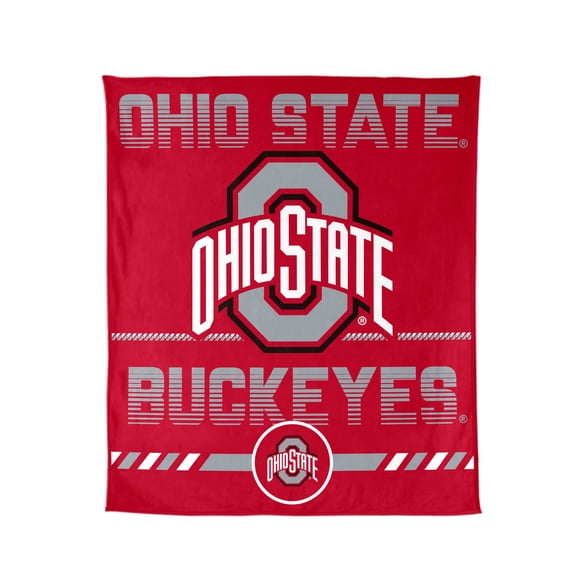 Logo Brands Ohio State Buckeyes 60"x70" Super Plush Blanket