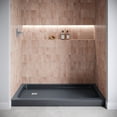 thumbnail image 1 of Streamline 60 in. x 36 in. Alcove Acrylic Shower Base With Left, Center or Right Drain / Glossy Black or White, 1 of 9
