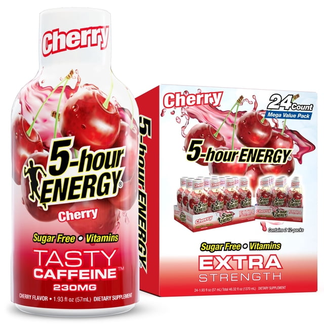 5-hour ENERGY Shot, Extra Strength, Cherry 1.93 oz., 24 pk.