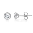 thumbnail image 1 of Lab Created Fancy Cut Diamond Stud Earrings in 14K Gold, 1 of 6