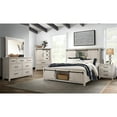 thumbnail image 1 of Society Den Jack Platform Storage Bed in White, Assorted Sizes, 1 of 13
