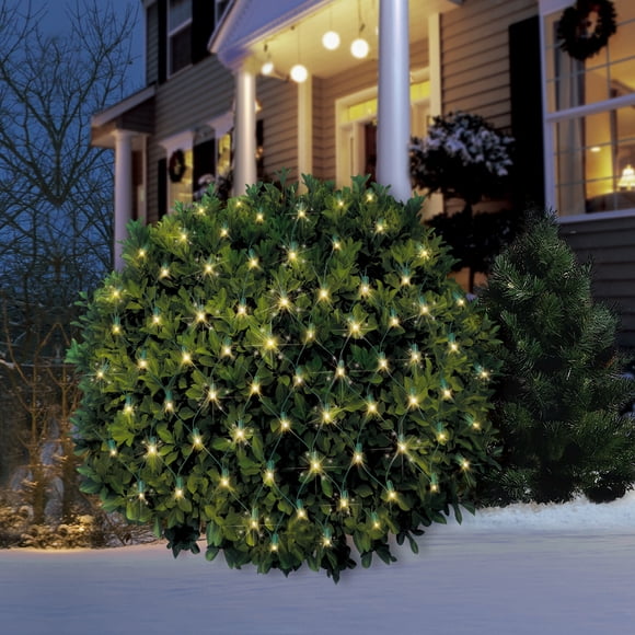 Member's Mark 120ct Twinkling LED Net Light, 6' x 4' Lighted Area