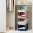 thumbnail image 5 of GreenMade InstaStack Stackable Storage Bins, 4 Pack, Assorted Colors, 5 of 12