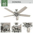 thumbnail image 4 of Hunter 60" Dondra Ceiling Fan With LED Light Kit And Pull Chain, Choose Color, 4 of 11