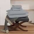 thumbnail image 4 of Purity Home 100% Organic Cotton Brushed Percale Sheet Set, Assorted Sizes, 4 of 9