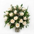 thumbnail image 1 of Member's Mark Roses and Greenery Vase Arrangement, choose color and stem count, 1 of 4