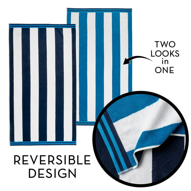 Member's Mark Cabana 2pk Beach Towels, 40
