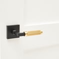 thumbnail image 3 of Explore Hardware Black/Gold Geneva Collection Door Handle Set, 2 Pack, 3 of 4
