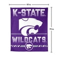 thumbnail image 7 of Logo Brands Kansas State Wildcats 60"x70" Super Plush Blanket, 7 of 7