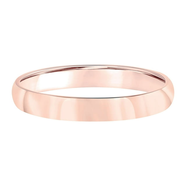 Comfort Fit Wedding Band in 14K Gold, 3mm