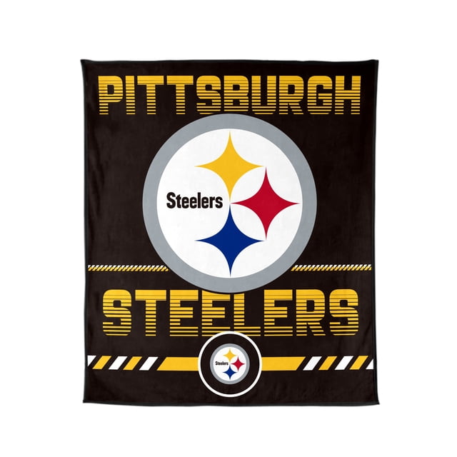 Logo Brands Pittsburgh Steelers 60"x70" Super Plush Blanket
