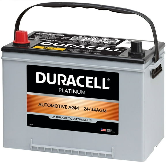 Duracell AGM Automotive Battery, Group Size 24/34