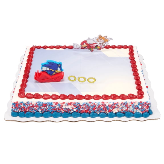 Sonic Half Sheet Cake
