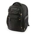 thumbnail image 1 of Brookstone Hayes 18" Business Laptop Backpack - Black/Gold, 1 of 9