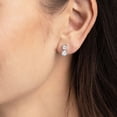 thumbnail image 9 of Lab White Sapphire Pendant and Earring Set in Sterling Silver, 9 of 9