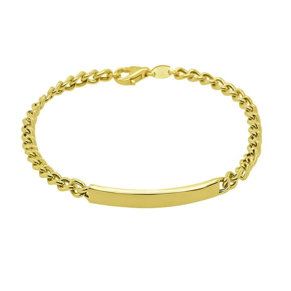 Mommy and Me Curb ID Chain Bracelet in 14K Gold