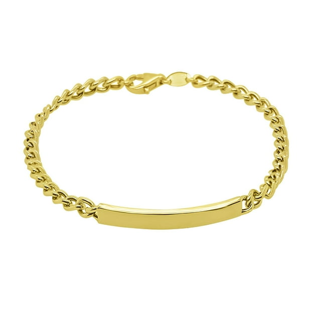 Mommy and Me Curb ID Chain Bracelet in 14K Gold