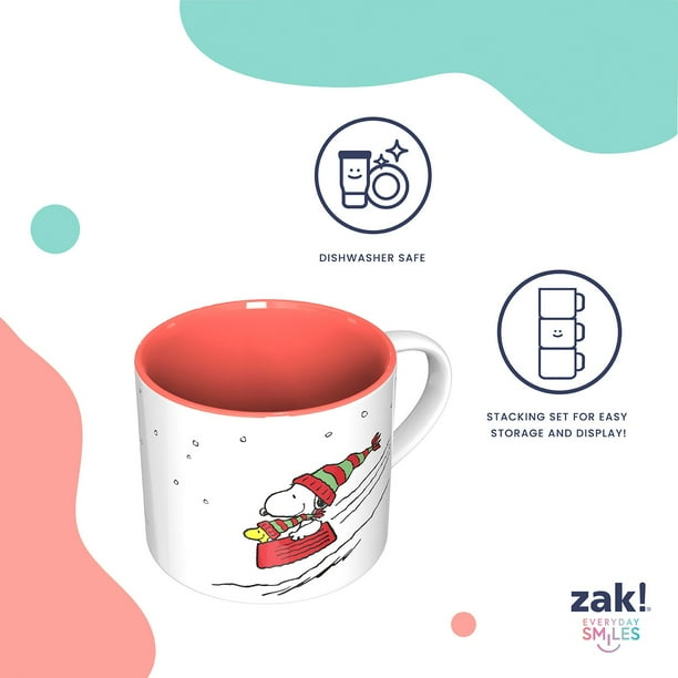 Zak Designs 15oz 4pk Ceramic Holiday Mugs in Gift Box - Samsclub.com