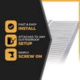thumbnail image 5 of Total Gutter Guard Stainless Steel Micro-Mesh Gutter Guard Kit. Fits 6 IN. or 7 IN. gutters, 5 of 9