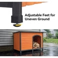thumbnail image 6 of Outdoor wooden dog house, Large 45" L x 29" W x 33" H, Brown, 6 of 6