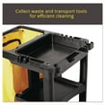 thumbnail image 9 of Rubbermaid Cleaning Cart with Zippered Bag, Black 4 Shelves, 9 of 10