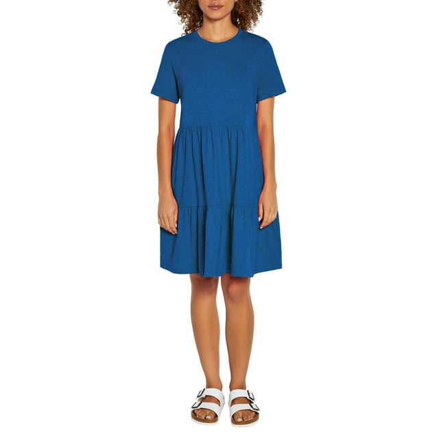 Gap Women's Short Sleeve Tiered Dress