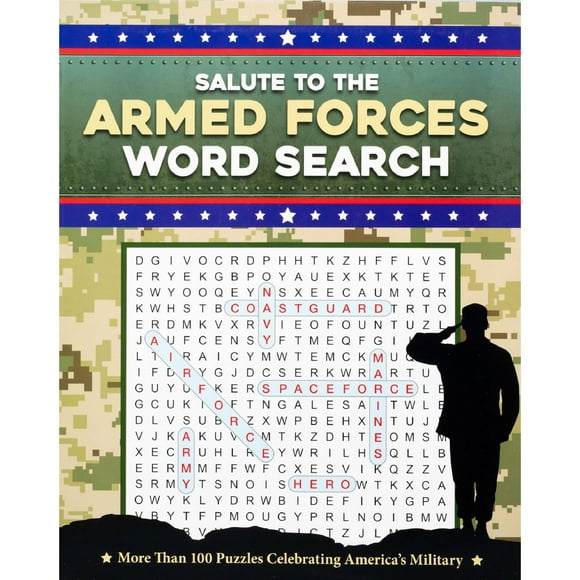 Salute to the Armed Forces Word Search, Flexibound