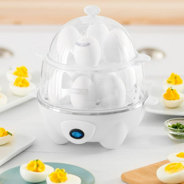 Dash Deluxe 12-Egg Cooker and Steamer, Choose Color