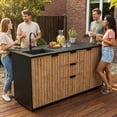 thumbnail image 6 of Keter Signature Collection Resin Outdoor Compact Kitchen, Venetian, 6 of 11