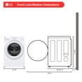 thumbnail image 4 of LG 4.5 cu. ft. Ultra Large Capacity Smart Front Load Washer with Thin Q Care, 4 of 12