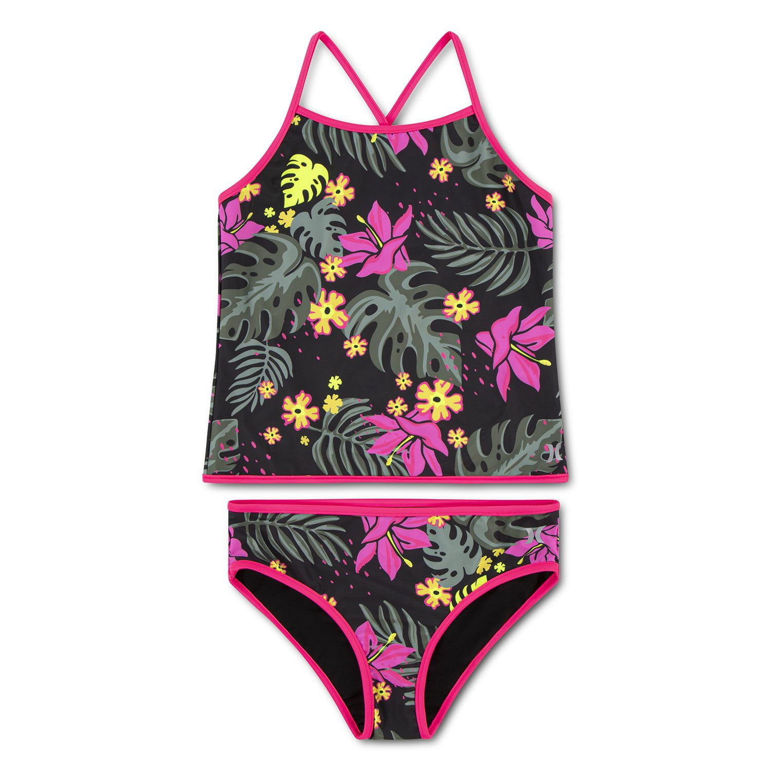 半額！新品未使用タグ付Hurley　スプリングkids14 women xs〜s Hurley Girls 2-Piece Braided Ruffle Tankini - Samsclub.com