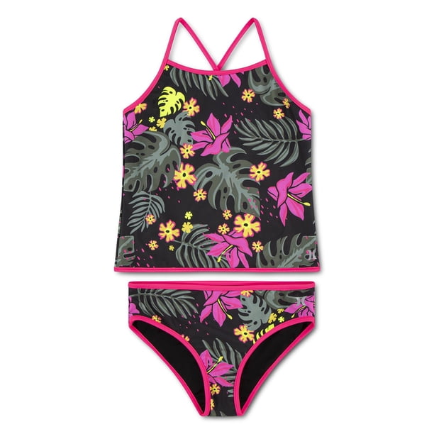 Hurley Girls 2-Piece Braided Ruffle Tankini - Samsclub.com