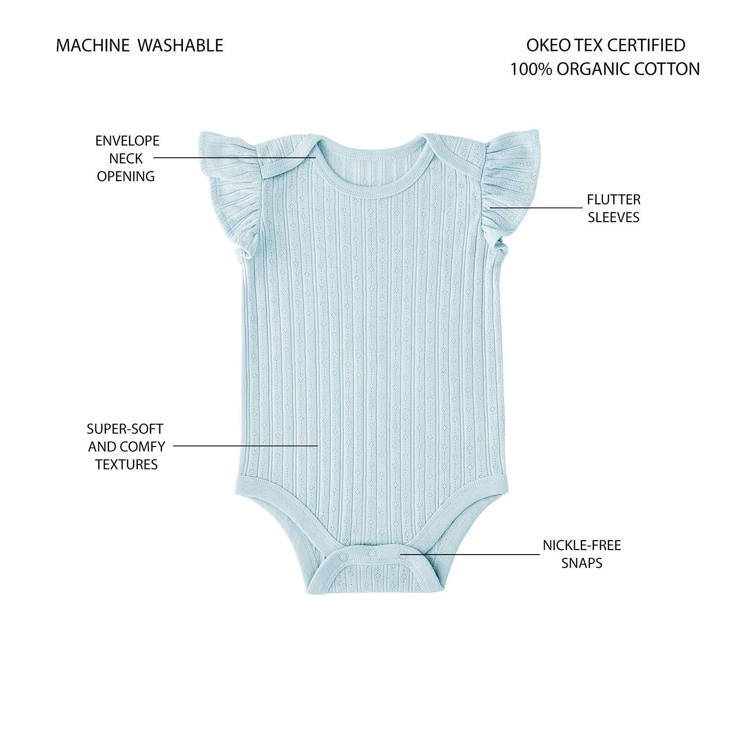 Member’s Mark Baby Organic Cotton Bodysuits — 4 Retail-Pack Bulk Bundle (16 Bodysuits, Assorted Sizes & Prints) 4