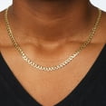 thumbnail image 4 of Curb Chain Necklace in Solid 14K Gold, 4 of 5