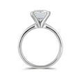 thumbnail image 4 of Lab Created Round Cut Solitaire Diamond Ring in 18K Gold, 4 of 9