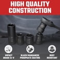 thumbnail image 4 of Neiko 1/4" Drive Impact Socket Set, 54-Piece Metric & SAE, 4 of 6