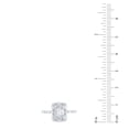thumbnail image 6 of 1.60 CT.T.W. Emerald, Marquise, and Round Cut Lab Created Diamond Ring in 14K Gold, 6 of 9