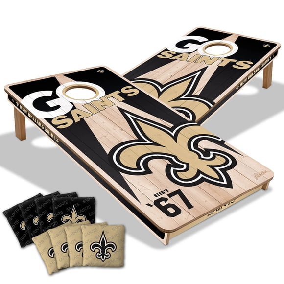YouTheFan New Orleans Saints 2'x4' Cornhole Board Set