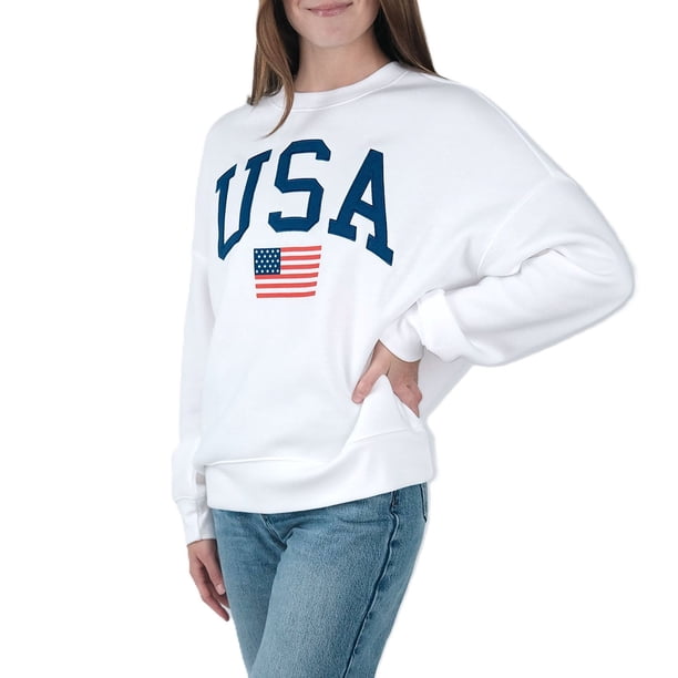 Mighty Fine Women's Americana Crewneck Sweatshirt - Samsclub.com