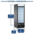 thumbnail image 3 of Maxx X-Series Merchandiser Refrigerator with Glass Door 23 cu. ft., 3 of 9