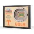 thumbnail image 1 of YouTheFan Tennessee Volunteers 25-Layer Football Stadium View 3D Wall Art, 1 of 5