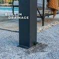 thumbnail image 7 of Backyard Discovery Evanston Steel Wall-Mounted Louvered Pergola with Adjustable Roof, Choose Size, 7 of 10