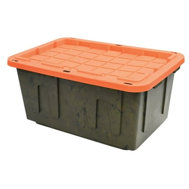 Member's Mark 27 Gallon Heavy-Duty Camo Storage Tote, 20.6" D x 30.6" W x 14.3" H , 1 or 4 Pack